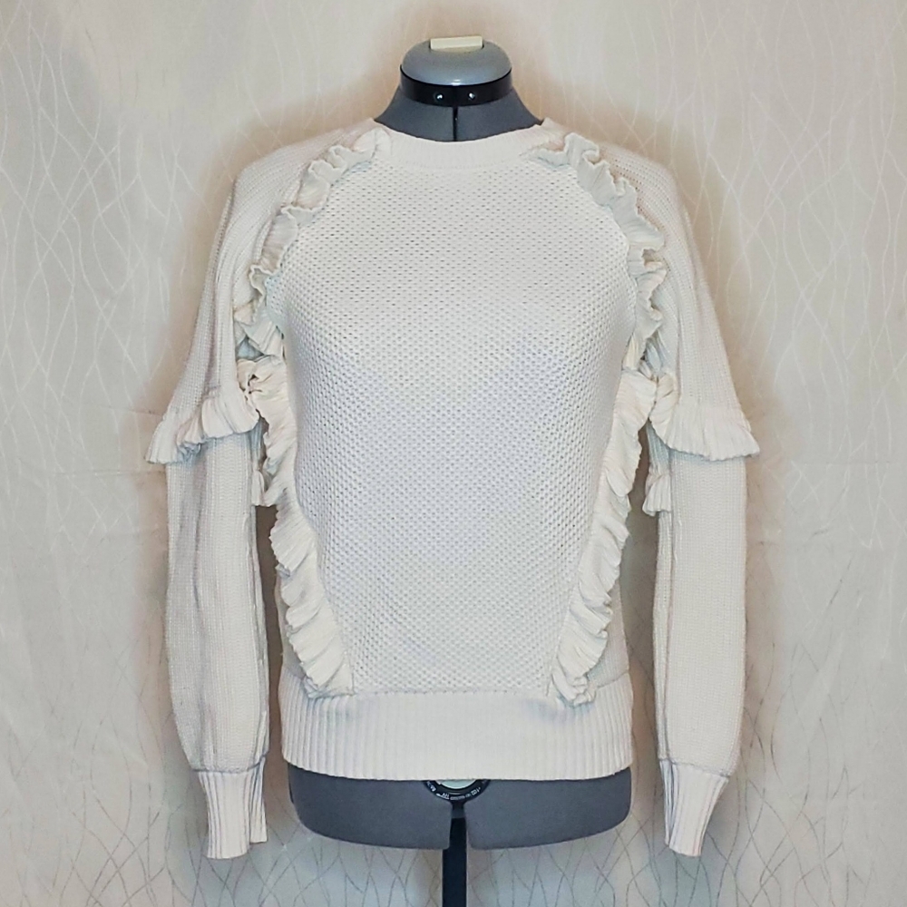 Highline Collective Knit Ruffle Sweater size small - Picture 3 of 6